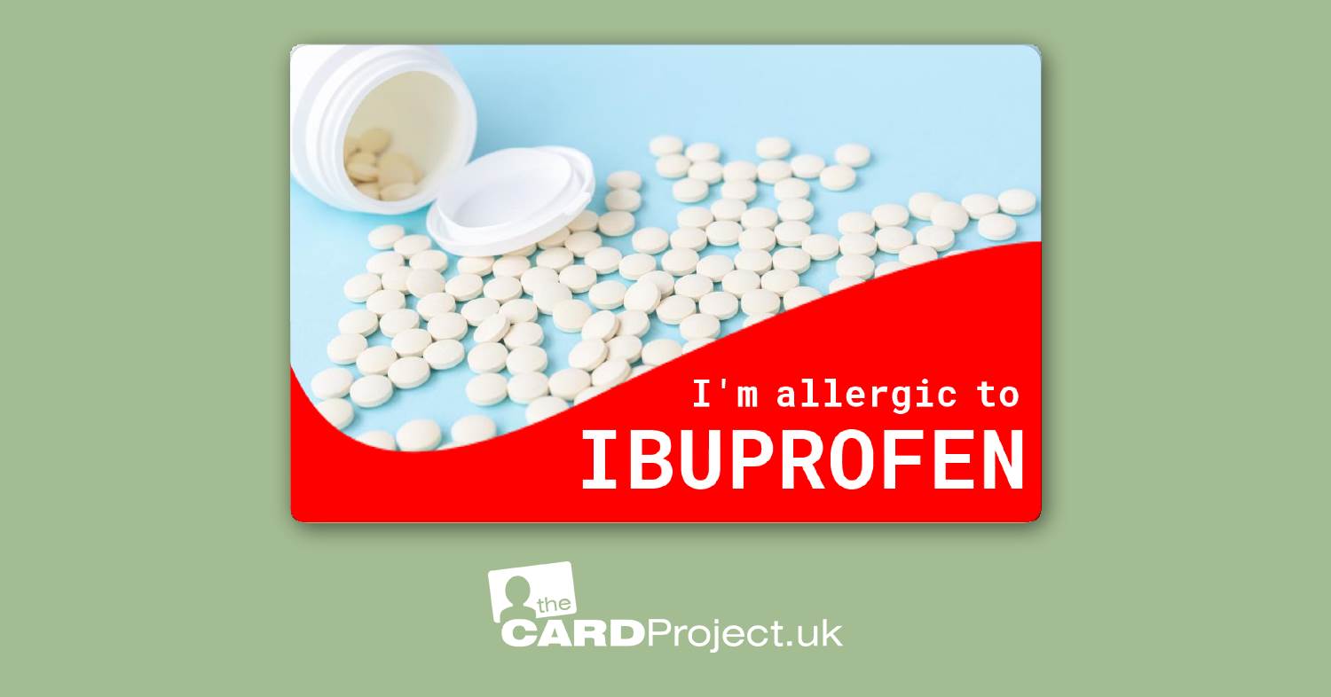 Ibuprofen Allergy Card 